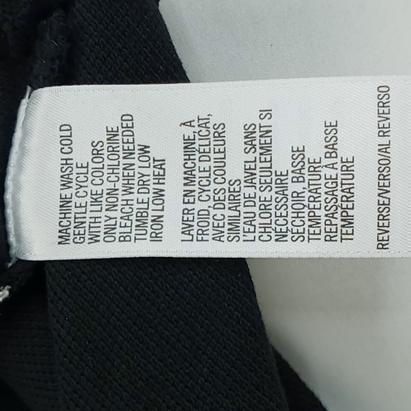 IZOD Women's Tank Dress Color Block Black/White Size S/P 100% Cotton - Picture 8 of 9